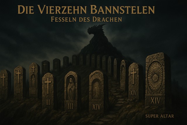 14 Haushohe Bannstelen