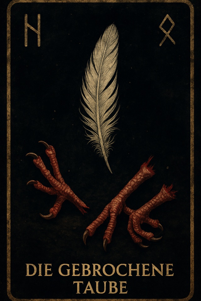 Fund der gebrochenen Taube am Kreuzweg