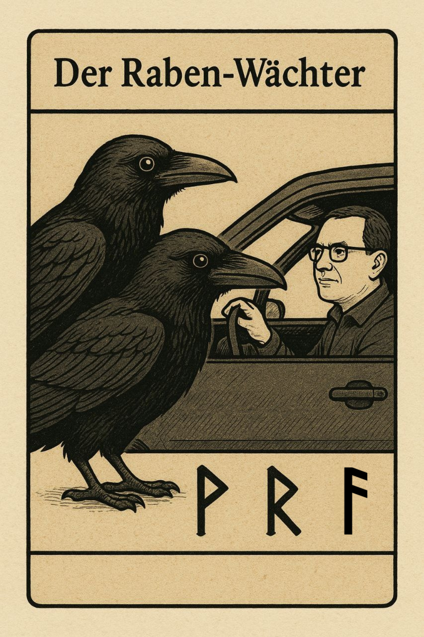 Zwei Raben auf der Straße