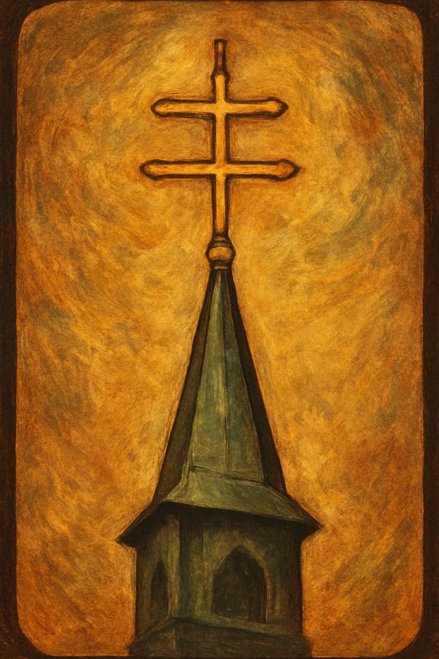 Das Doppelkreuz der Kapelle