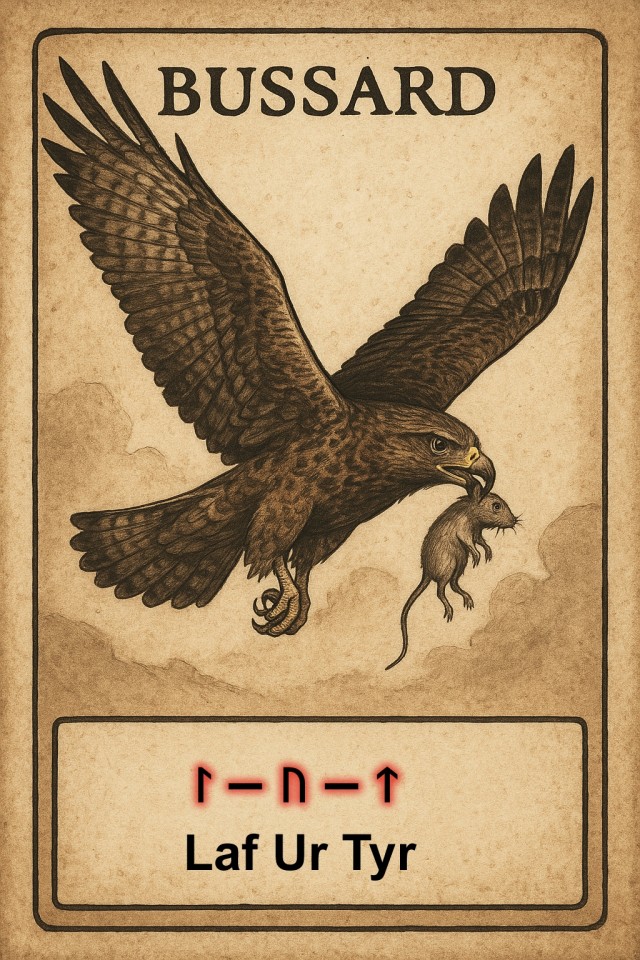 Runenkarte Bussard