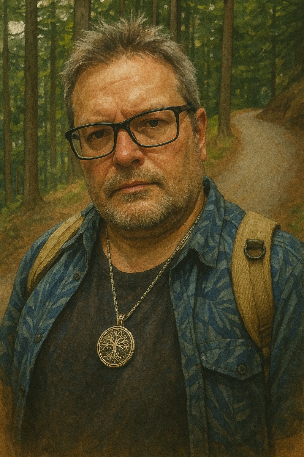 Kingcopy beim Abstieg vom Trifels