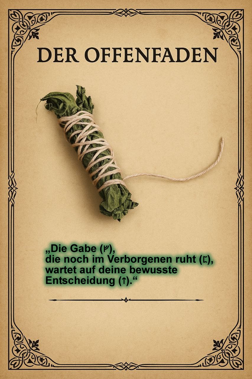 Runenkarte Der Offenfaden