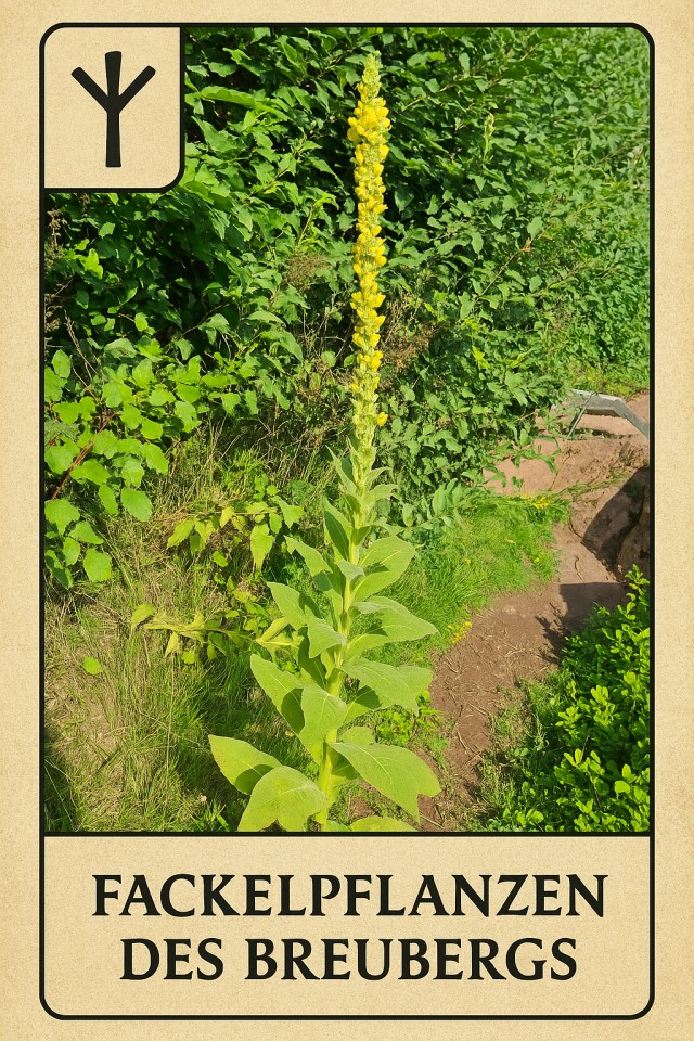 Runenkarte: Fackeln des Breubergs – Königskerzen